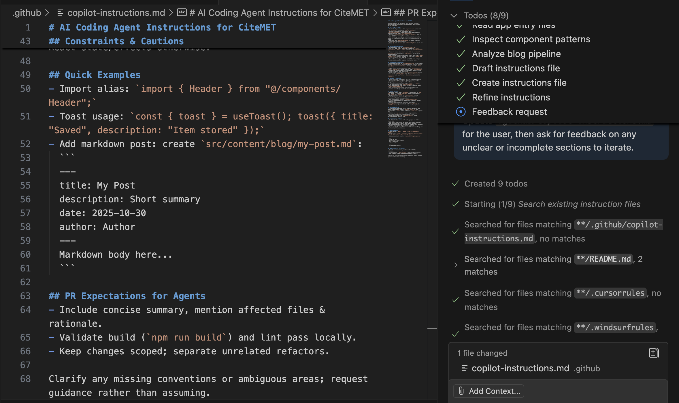 Generated Instructions Result