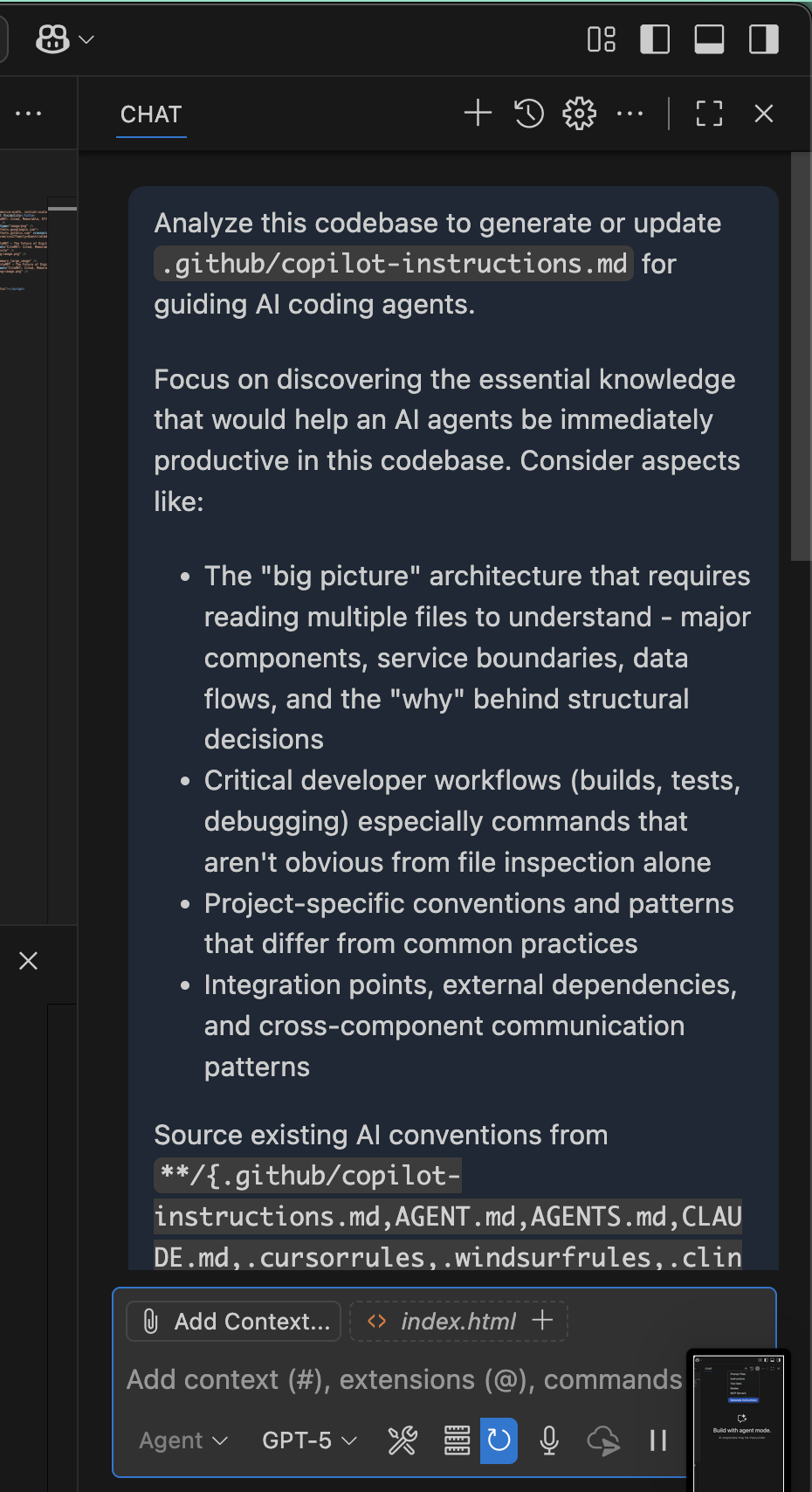 Generate Instructions Process
